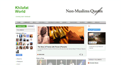 Desktop Screenshot of khilafatworld.com